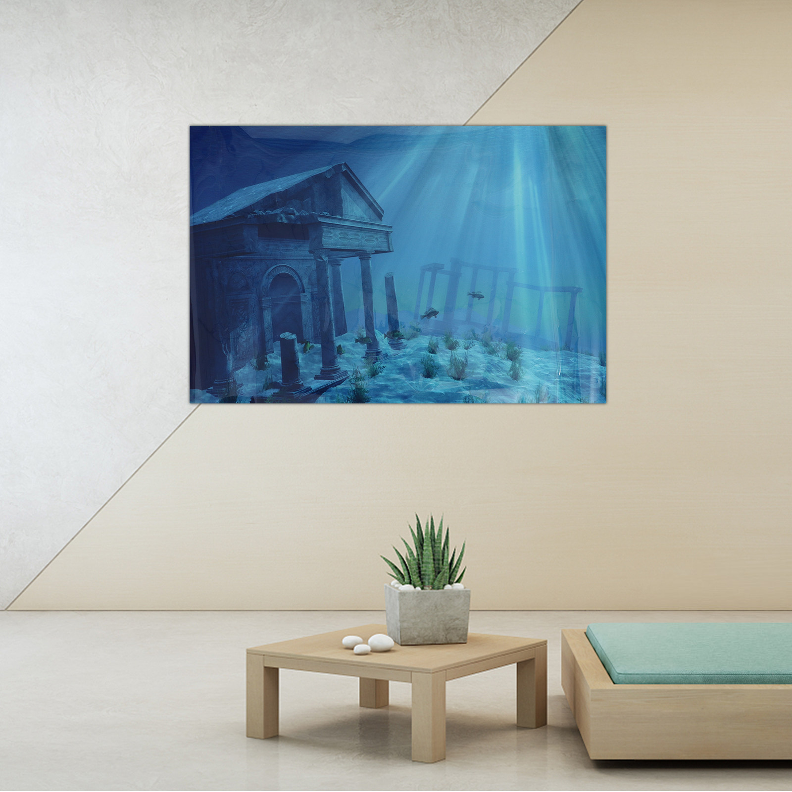 Aquarium Fish Wallpaper - Behang Aquarium Poster Achtergrond Sticker Decoratie