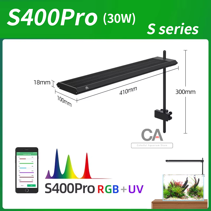 Live Fish Aquarium - WEEK AQUA S Series RGB+UV Volspectrum