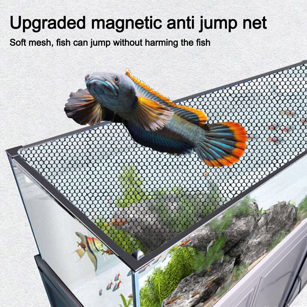 Aquarium Fish Jumping - Stevige magnetische dekselafdekking voor aquarium DIY