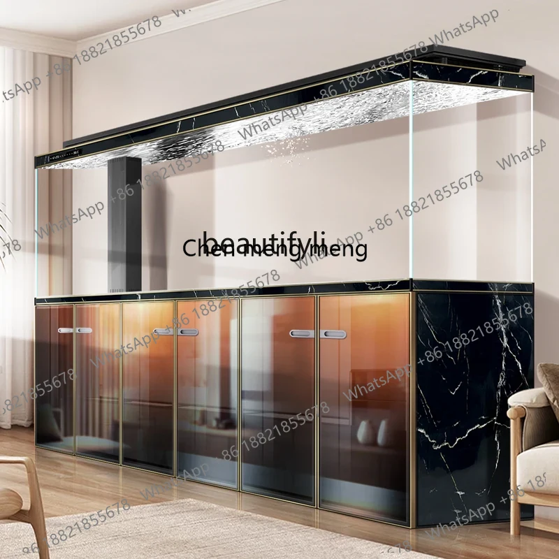 Live Fish Aquarium - A182 Luxe woonkamer aquarium met geïntegreerde