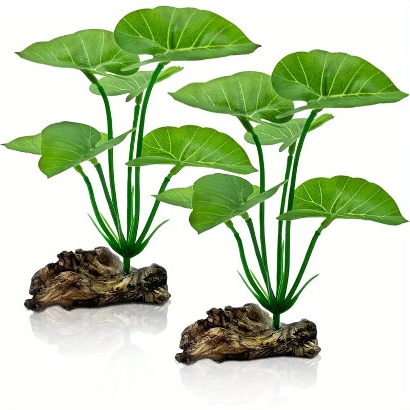 Aquarium Fish Low Maintenance - 1pc Kunstmatige Aquariumplanten Realistische Drijvende Bladeren