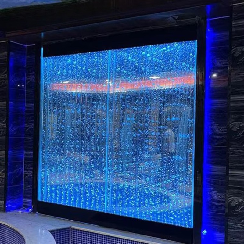 Aquarium Fish And Price - Afvloeiingsbak met dimbare verlichting, watergordijnwand, grote