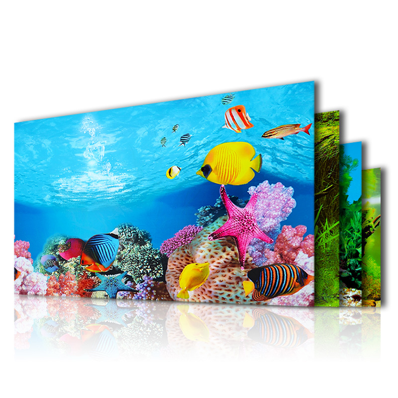 Aquarium Fish Wallpaper - Aquarium achtergrond sticker schilderij zelfklevende HD