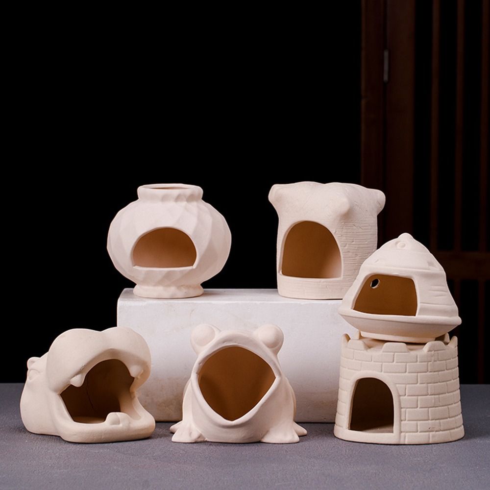 Aquarium Fish Hideout - Keramische aquariumkreeftenschuilplaats Decoratief multifunctioneel visverstopterplaatsje Creativiteit