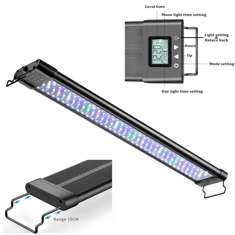 Aquarium Fish Lamp - Programmeerbare LED aquariumlamp timer voor 75cm