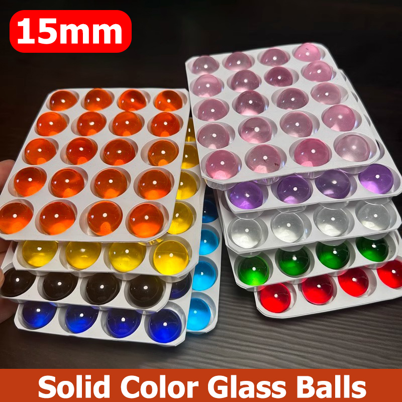 Aquarium Fish Ball - 10/20 Stuks Effen Kleur Glazen Ballen
