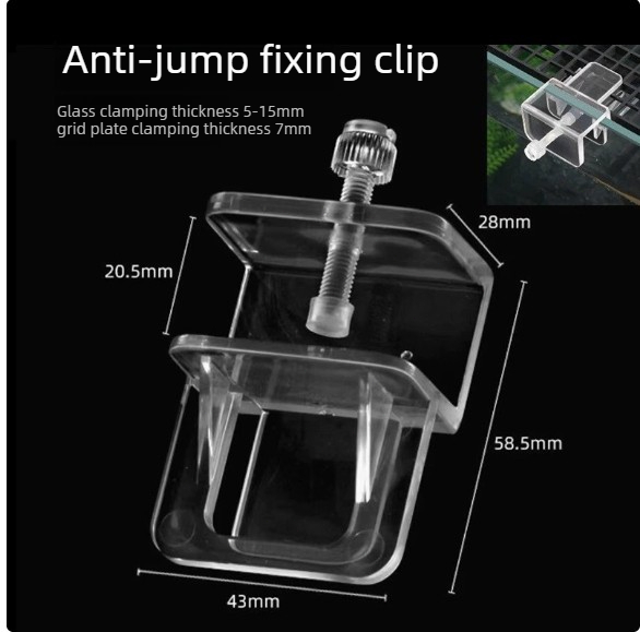 Aquarium Fish Jumping - Aquarium Cover Klem Acryl Vaste Clip