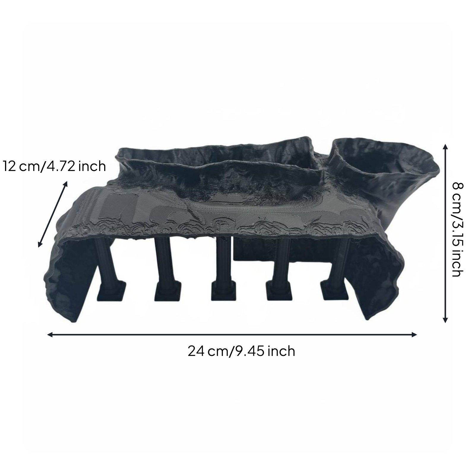 Aquarium Fish Hideout - Aquariumgrot Decoratieve Romeinse zuil Visverblijf Schuilplaats