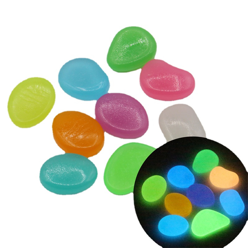Fish Aquarium Home - 50 Stuks Lichtgevende Steen Fluorescerende Grind