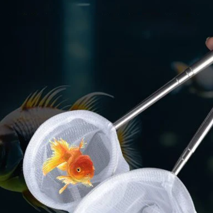 Aquarium Fish Net Small - Aquarium Vis Visnet Roestvrij Staal Intrekbare