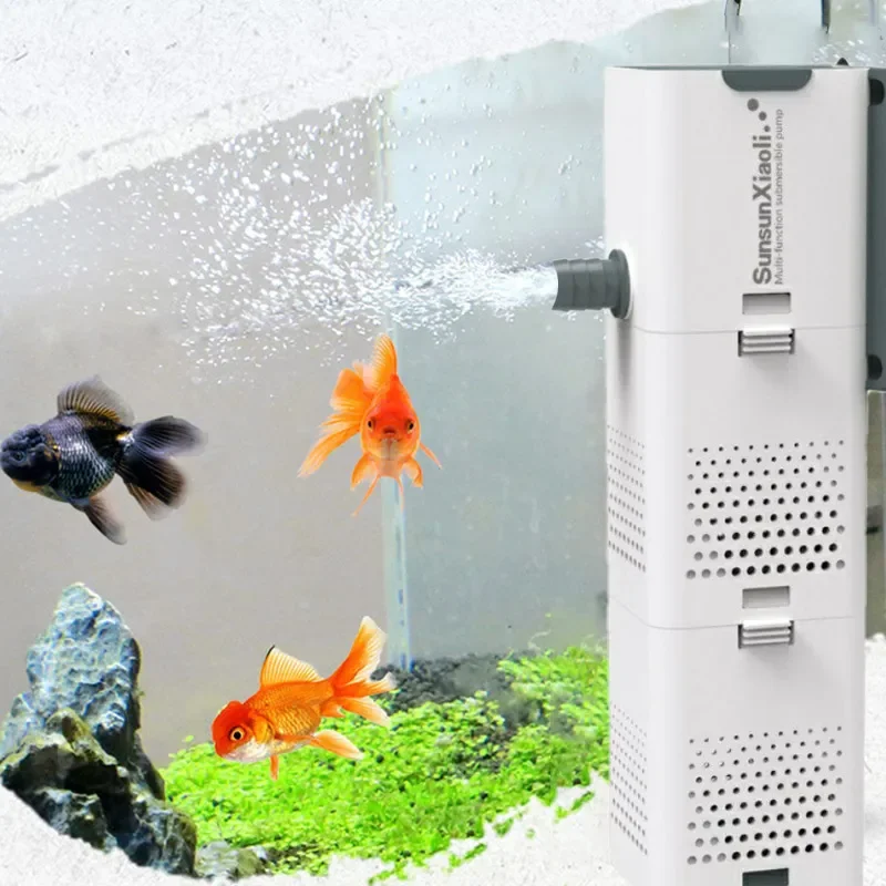 Aquarium Fish Care - 3-in-1 aquariumfilterpomp Aquarium luchtpomp Golfpomp Aquarium