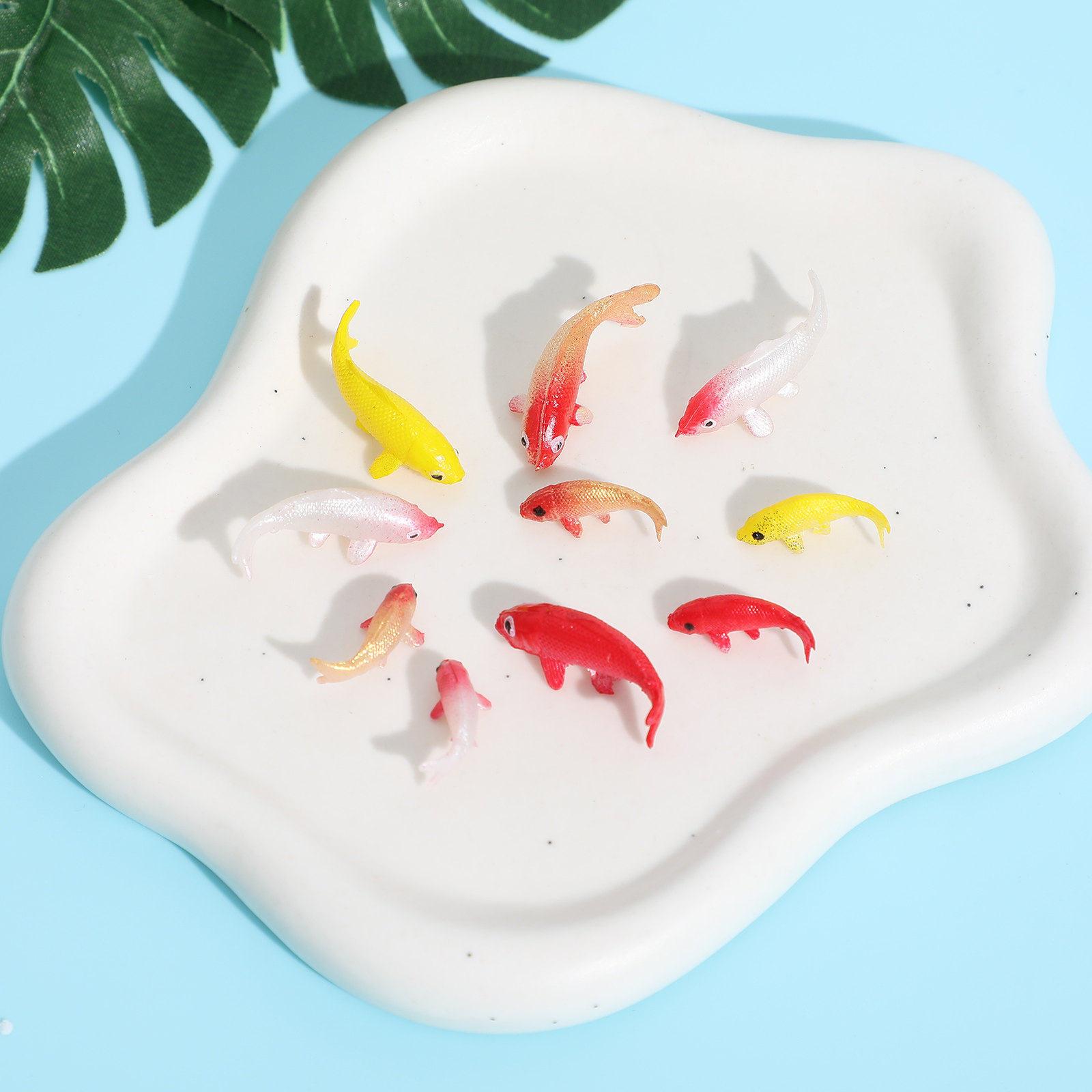 Aquarium Fish Colorful - 10 stuks miniatuur fantasierijke karper simulatie