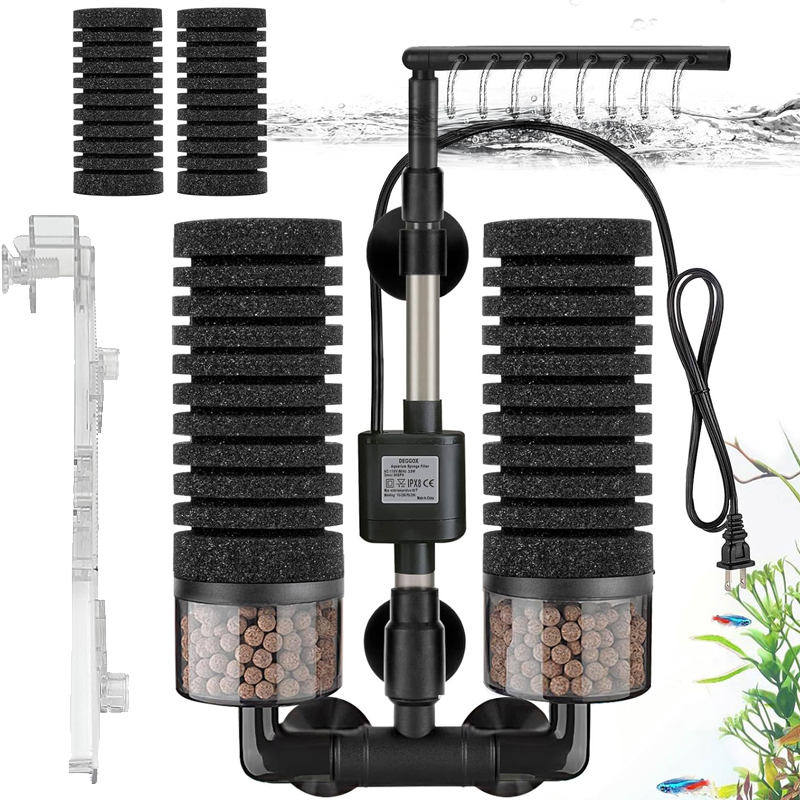Aquarium Fish Ball - 3-IN-1 Clip-on Elektrische Power Filter Spons
