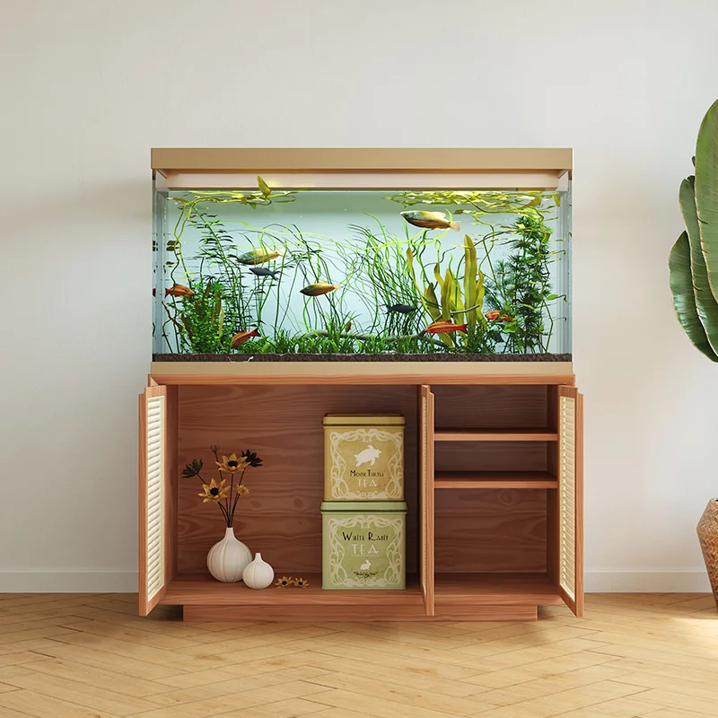 Aquariumtafel van massief hout - Live Fish Aquarium recensie en prijs