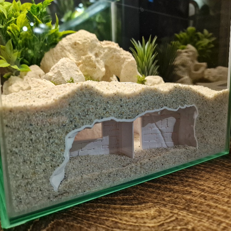 3D-geprint geheim huisje visaq - Aquarium Fish Hideout recensie en prijs