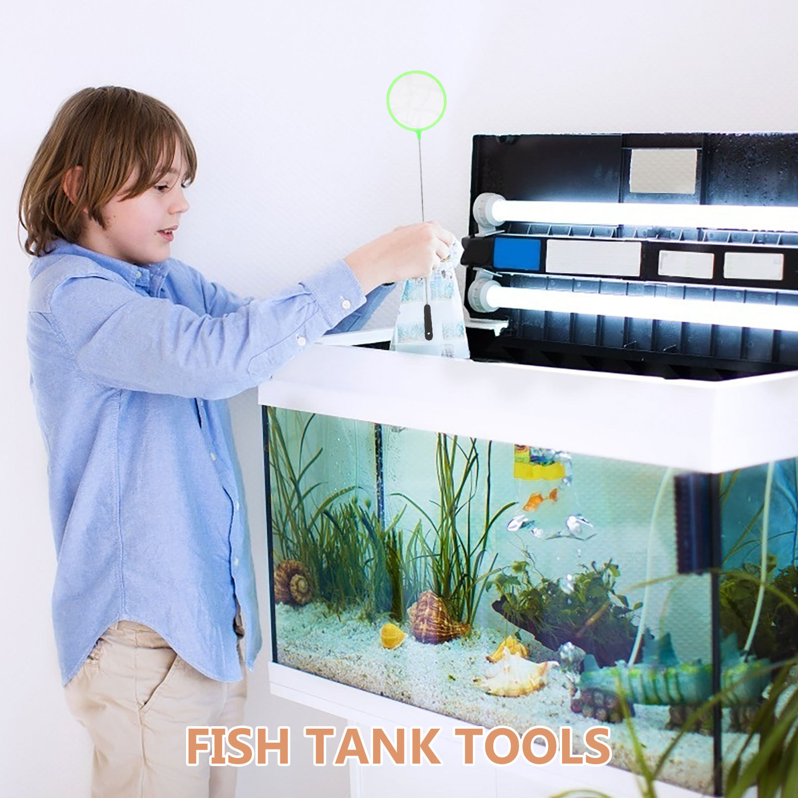 5 stuks zeewegarnet van premiu - Aquarium Fish Net Small recensie en prijs