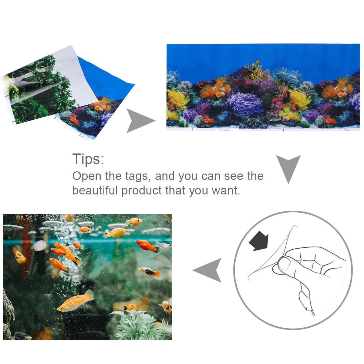 Visbak achtergronddecoratie, z - Aquarium Fish Wallpaper recensie en prijs