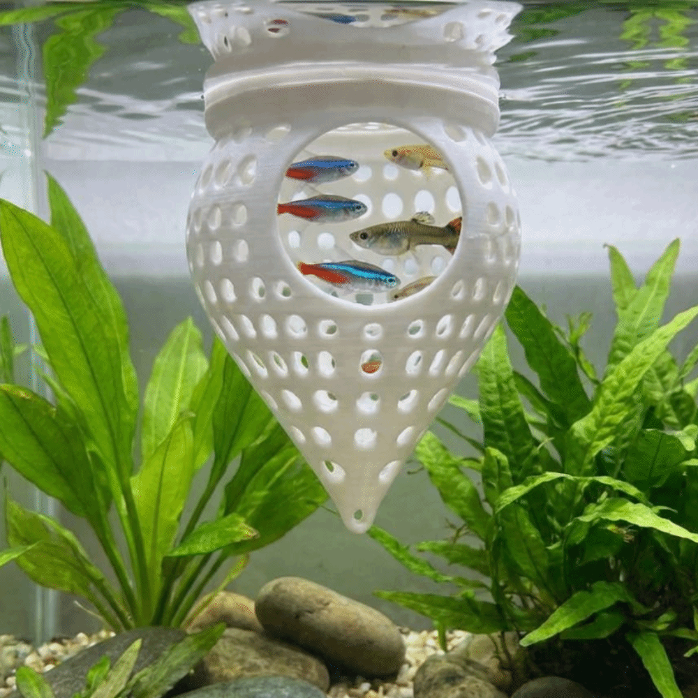 3D-geprinte zwevende vis hangm - Aquarium Fish Hideout recensie en prijs