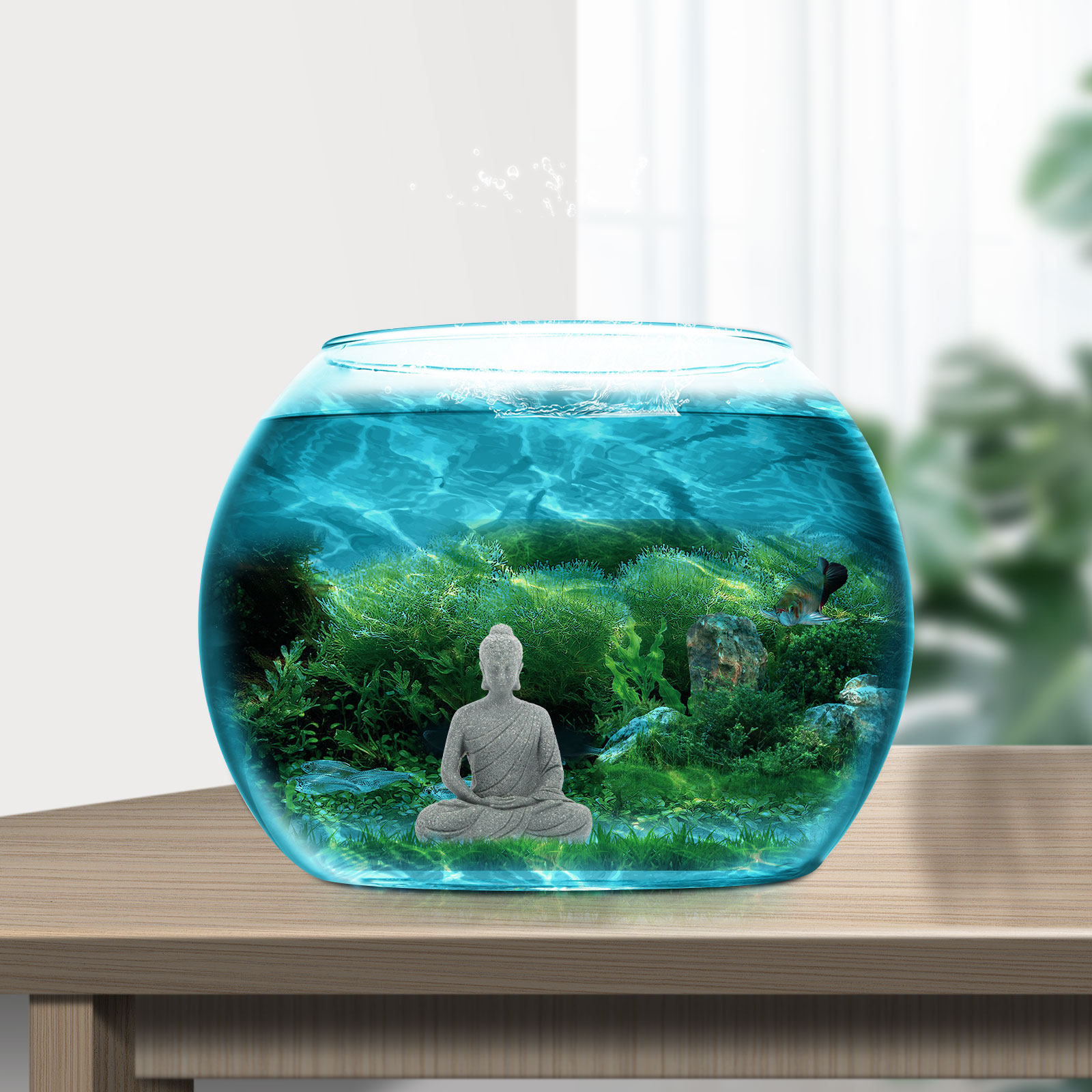 Miniatuur Boeddhabeeldje van h - Aquarium Fish Small recensie en prijs
