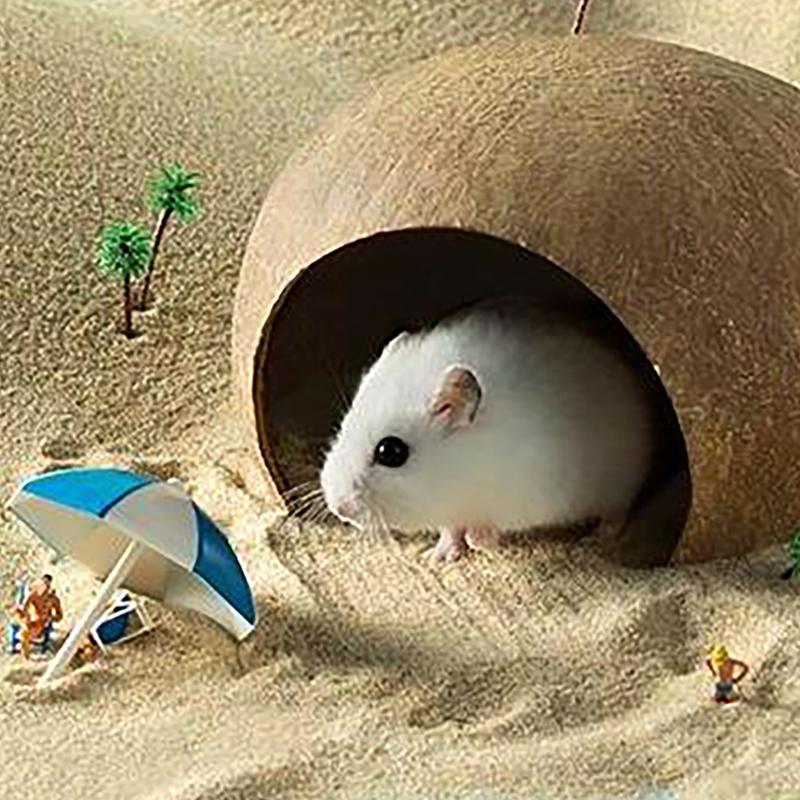 Kokosnootdecoratie voor aquari - Aquarium Fish Hideout recensie en prijs