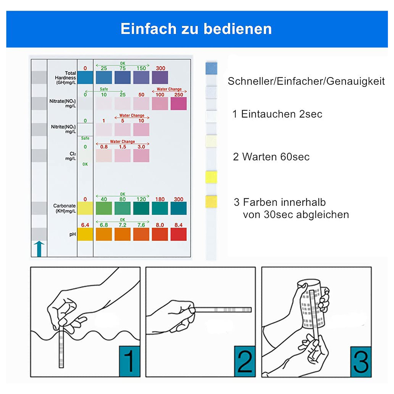 100 stks 6-in-1 Waterkwaliteit - Aquarium Fish Quality recensie en prijs