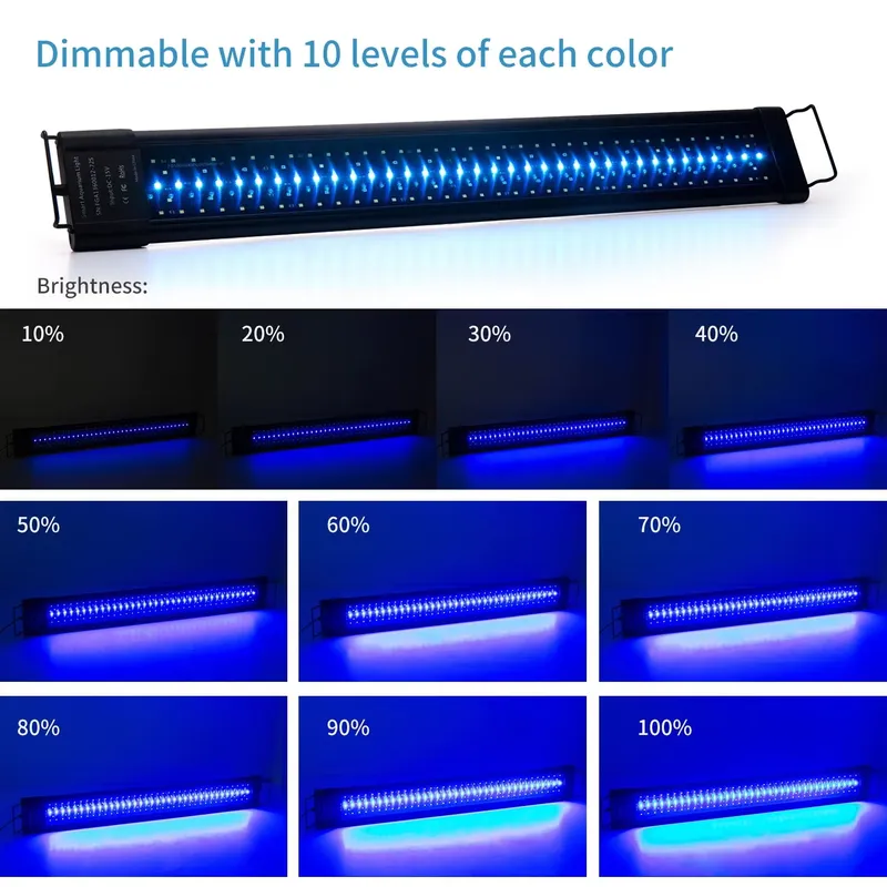 Programmeerbare LED aquariumla - Aquarium Fish Lamp recensie en prijs