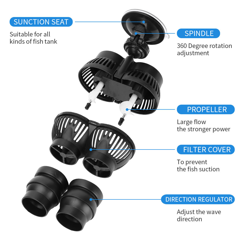 Kwaliteitsgolfpomp met magneet - Aquarium Fish Quality recensie en prijs