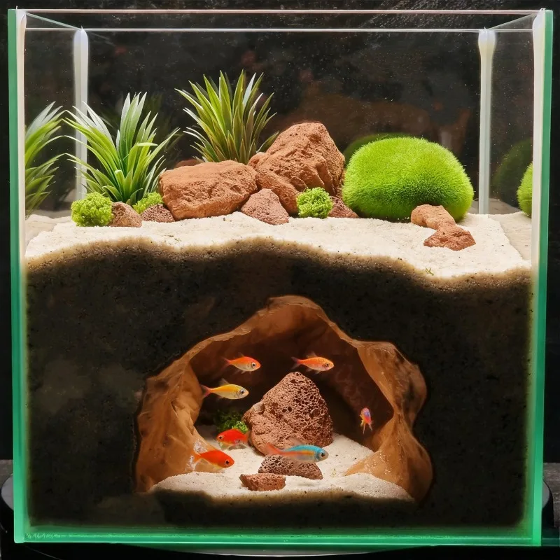 Sinkhole Cave Aquarium Ornamen - Aquarium Fish Hideout recensie en prijs