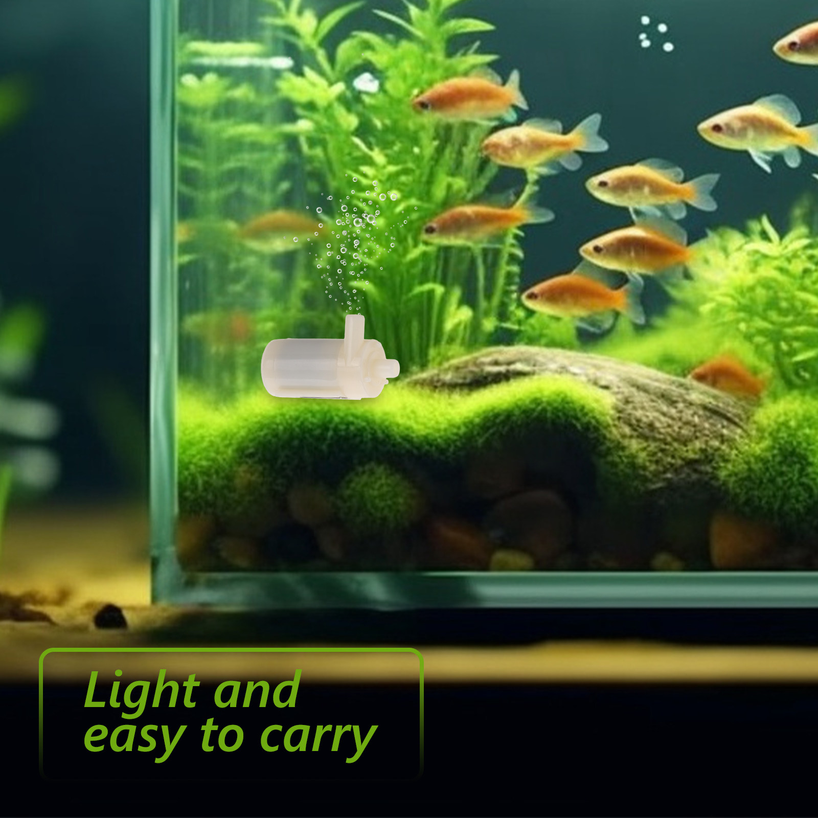Borstelloze dompelpomp, mini-f - Aquarium Fish Low Maintenance recensie en prijs