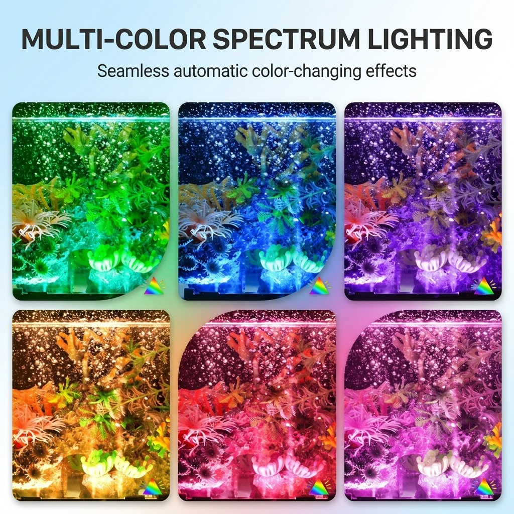USB LED Aquarium Luchtbellenli - Aquarium Fish Colorful recensie en prijs